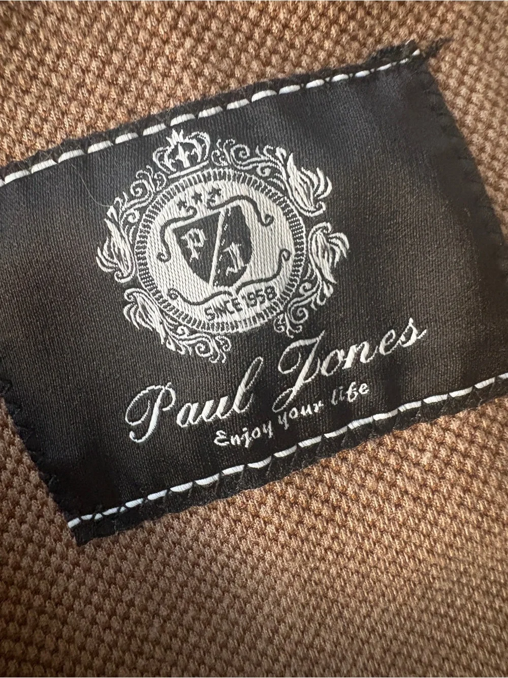 Paul Jones Stretchy Brown Sport Coat - Classic Wool-Blend Blazer